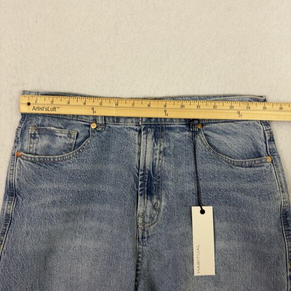Habitual Womens Straight Leg Jeans Size 8 / 29 Blue High Rise Stretch Denim NWT - Picture 6 of 16